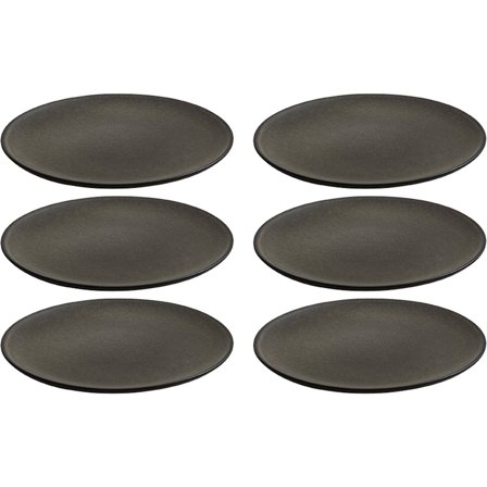 Aida RAW desserttallerken, forest brown, 6 stk. | KitchenOne