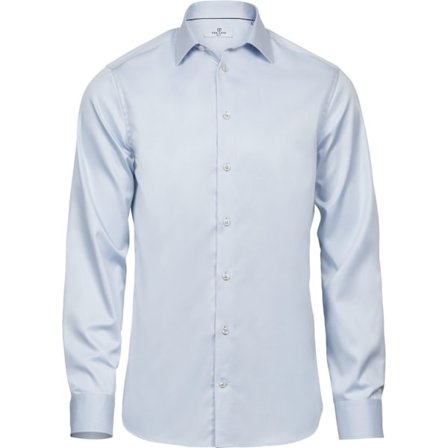 Tee Jays Herr Luxury Slim Fit Långärmad Oxford Skjorta L Ljus