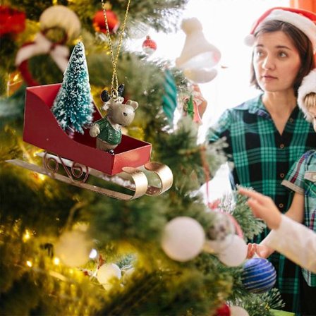 Julepynt i jern, varmluftsballong, fallskjermsanheng, juletreanheng, julepynt