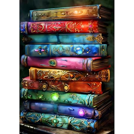 Diamantmaling og Diamantmaling – 5D Rund Full Drill DIY Underboken Veggdekorasjon – 30×40 cm