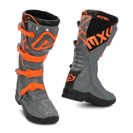 Stivali Cross Acerbis X-Team Grigio-Arancio 40