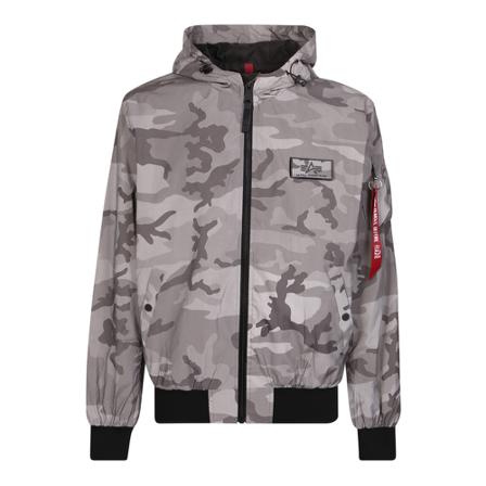 Alpha Industries Camouflage print Jakke Grå, Herre