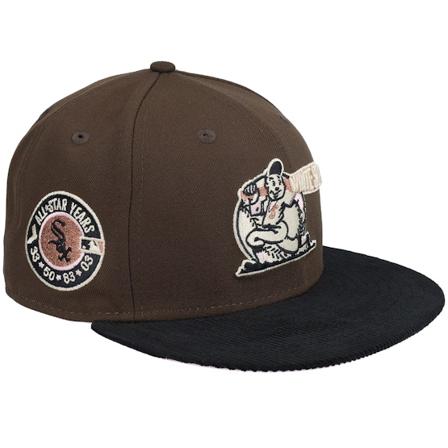 New Era - Chicago White Sox Colossus 59FIFTY Brown/Black Cord Fitted Fitted Brown Cap - MLB @ Hatstore