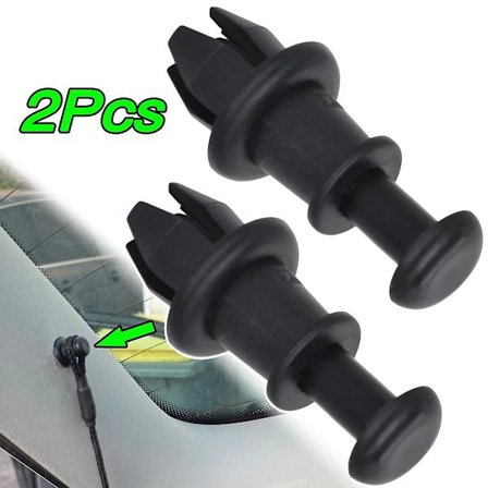 2X Til Skoda Citigo Fabia NJ Kamiq Karoq Octavia 5E Rapid Superb Scala Bilpakke Hylde Snor Klips Holder Pivot Pin 1M6867574A FN9U1493