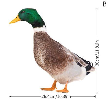 1:a Trädgårdsstaty Miljövänlig Skulptur Anka Dekor Akryl Du B 1st