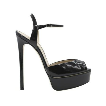 Casadei Sandaler Sort, Dame Sandaler med hæl, Størrelse: 38 EU