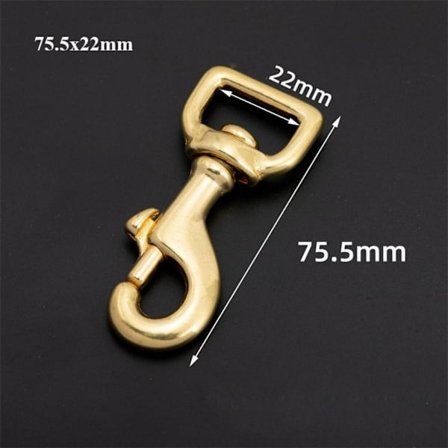 Trekkspenner med festekrok i metall 75,5X22MM