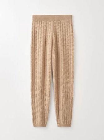 Soft Goat - Pattern Pants Desert - Kaschmirhose für Damen - M - Desert