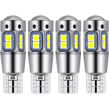 Glödlampa T10 W5w Led Kupol Ljus Bil Interiör Led Nattljus Bil Lämplig För Nummerplåtsbelysning, Sidolampor, Positionsljus Och Kupolbelysning (4 