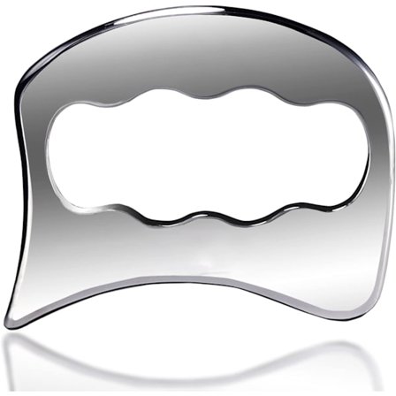 Stor Gua Sha muskel-skrabeværktøj i rustfrit stål