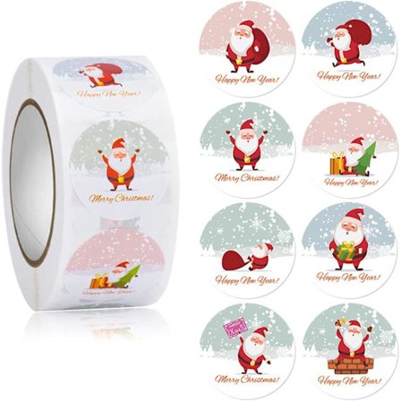 Juleklistermærker til børn - Etiketter til julegaveindpakning, 5