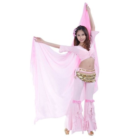 Belly Dance Veil Dancer Shawl PINK