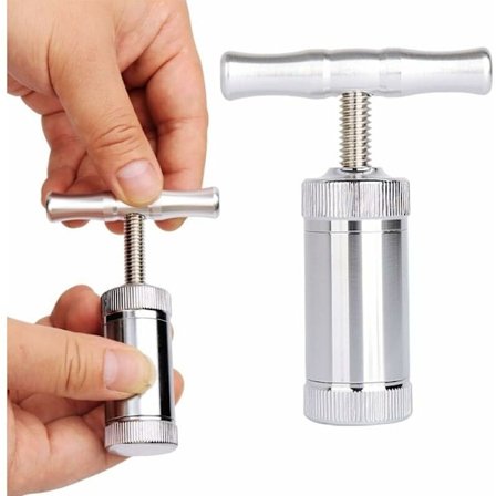 T-type pollenpresse - Enhånds kompressor for urter, krydder, hvitløk, pepper, salt, - Pollenpresse verktøy