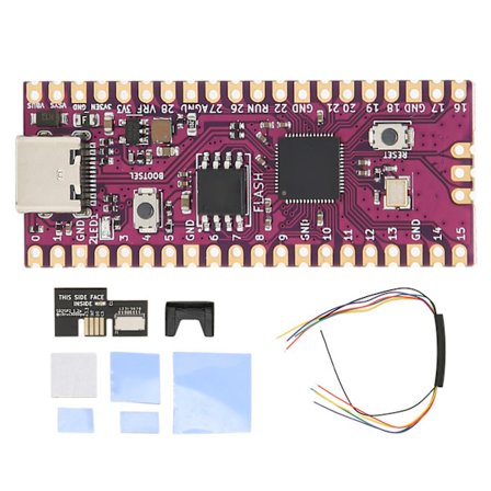 Raspberry Pi Dual Core ARM Cortex M0+ 264KB Mikrokontrollerkort med SD2SP2 SDLoad SDL Adapter Svart