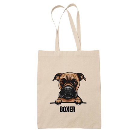 Boxer tygkasse hund shopping väska Tote bag