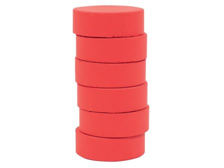 PLAYBOX Färgpuckar 57mm, röd 6/fp - Lyreco - Skola och förskola - Målarfärg och tillbehör - Färgblock