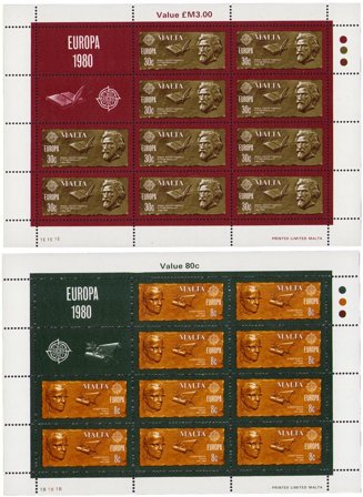 Malta 1980 - MICHEL 615+616 - Postfriske miniark