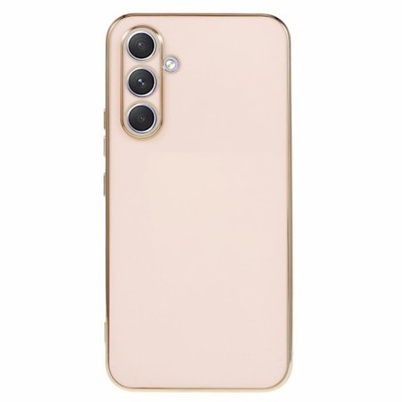 Samsung Galaxy S25 Case with Gold Details - Pink