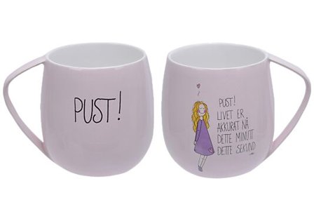 LYKKETEGNING KRUS PUST LYS LILLA 40CL