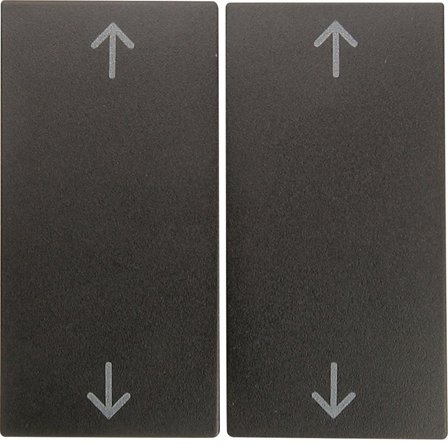 Hager 16441606 Vippa dubbel, 4 pilsymboler Antracit, Strömbrytare & vägguttag