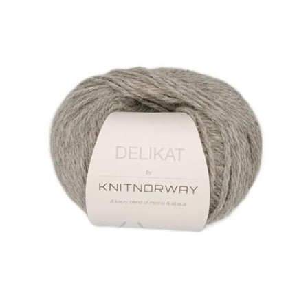 Knit Norway Garn Delikat Light-Grey-Melange 515, 50g