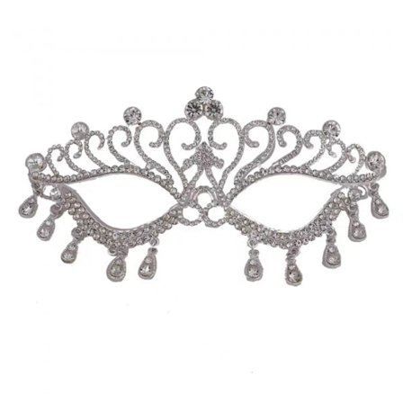 Bröllopsbal Mask Brudfest Rhinestone Personlig Mask Scen