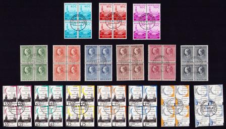 Holland 1951-1994 - Tjenestemærker - Stemplet 4-blokke sæt