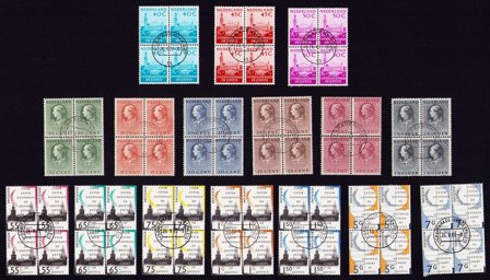 Holland 1951-1994 - Tjenestemærker 16 4-blokke - Stemplet