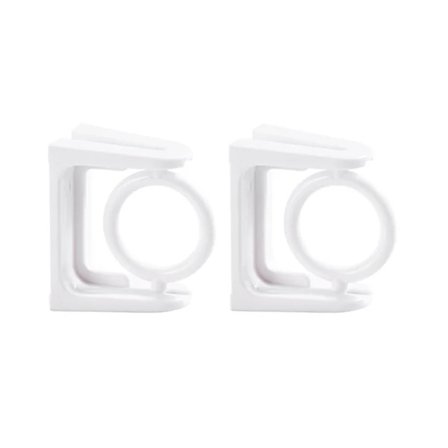 Selvklæbende gardinstangbeslag, selvklæbende gardinstangholdere med rundt hul, gardinstangbeslag uden boring, draperikrogholdere