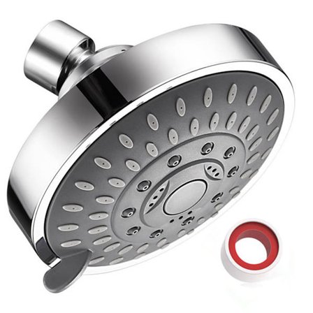 Justerbart 5-modus dusjhode i rustfritt stål G1/2 baderomsdyse