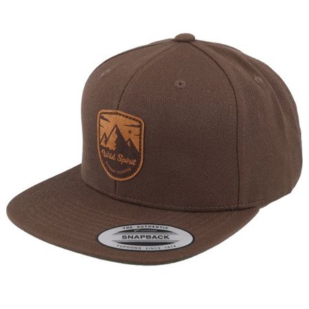 Wild Spirit - Brun snapback Keps - Shield Peak Brown Snapback @ Hatstore