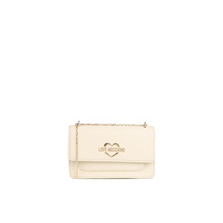 Love Moschino, Shoulder Bags Beige, Dames, Maat:ONE Size,Katoen