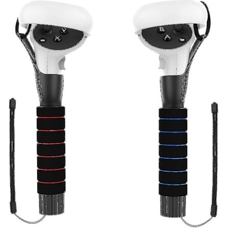 Kaksoiskahvat Oculus Quest-, Quest 2- tai Rift S -ohjaimille Beat Saber -pelien pelaamiseen (FMY)