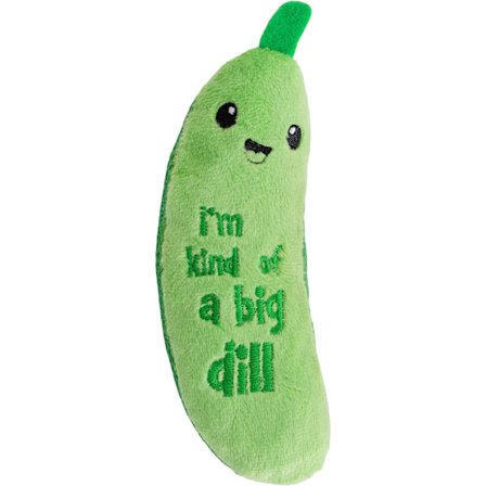 Crunchy Pickle Kicker Dental Catnip Cat Toy 15CM grønn