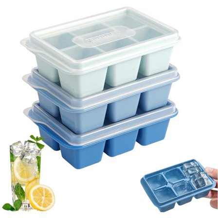 Isterninger til øl, cocktails og whisky - 3 store isterninger - 6 overdækkede isterninger - 108 x 68 x 35 cm.