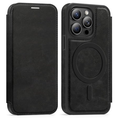 iPhone 14 Pro Wallet Cover MagSafe RFID Blocking - Black