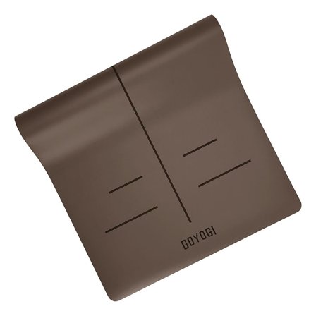 GOYOGI Premium Signature Yogamåtte Dark Brown, Sport & Velvære, Yogaudstyr, Yogamåtter