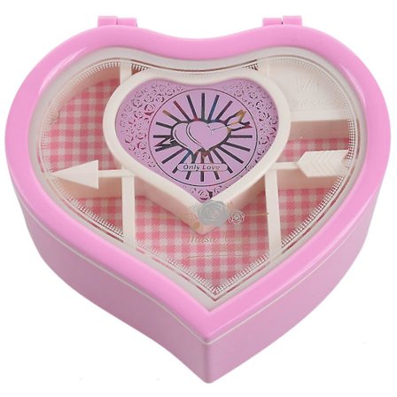 Hjerteformet Dansende Ballerina Musikkboks Plast Smykkeboks Karusell Håndsveiv Musikkboks Mekanisk