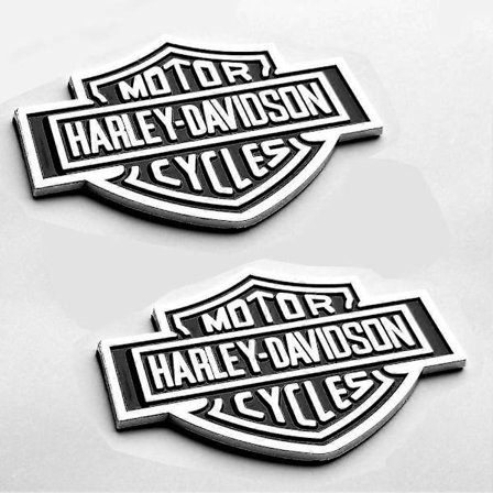 Harley Davidson Kromiset Polttoainesäiliön Tunnukset 2-Pakkaus 3D-Logon Korvaus