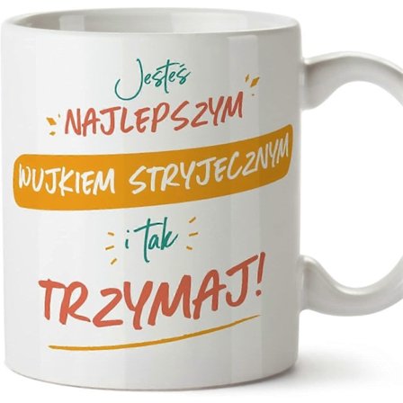 Loistava setämies -muki puolaksi Jeste najlepszy tak trzymaj Hauska lahja keraaminen 330 ml muki