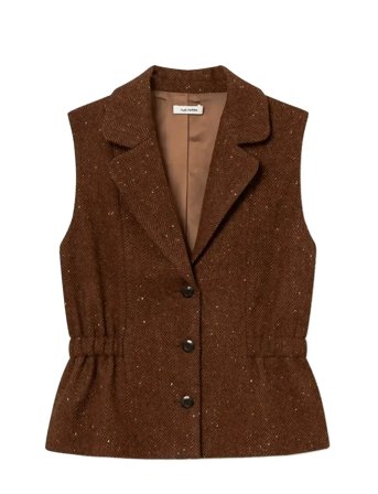 nué notes Ansel Vest - Brown - 40