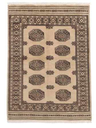 Pakistan Bokhara 3Ply Tæppe 144X203 Brun/Orange Uld, Pakistan