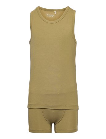 Minymo Underwear Set - Khaki green - 128
