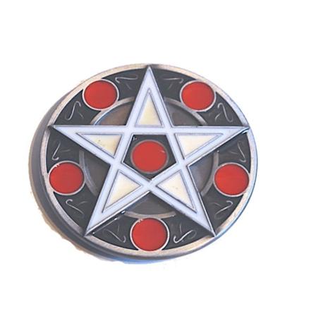 Bæltespænde - Pentagram Black