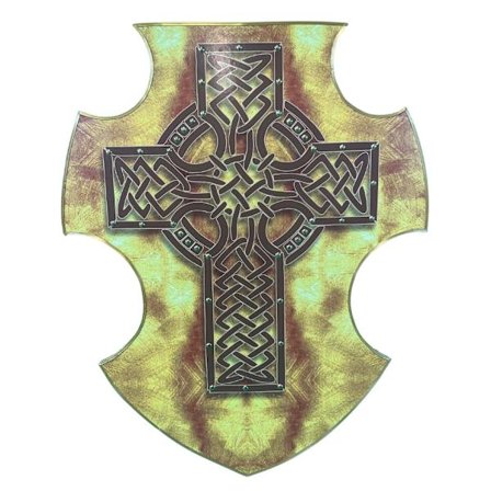 Träböjd Celtic Cross Viking Shield SWE177