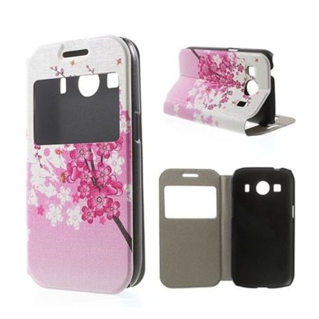 Moberg View Fodral till Samsung Galaxy Ace 4 - Plommonblomster