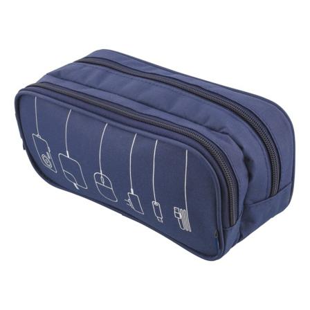 Streetz Tillbehörsväska 2-fack 4-fickor Polyester Blå Blå