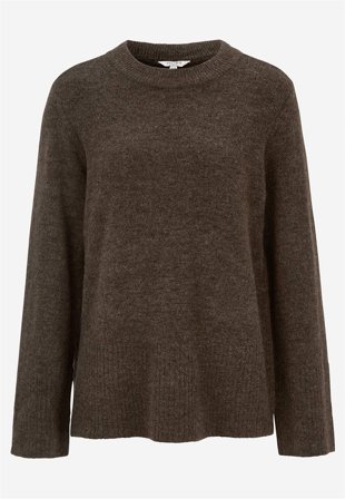 Cellbes of Sweden - Stickad tröja med rundhals - brun - för damer - 58/60