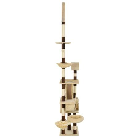 Vidaxl Katt Klösträd Med Klöspelare I Sisal 246-280 Cm Beige Och Beige