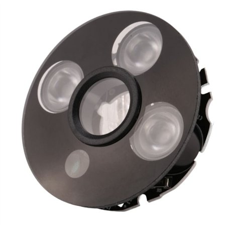 3-panelers IR LED-flomlys 3x IR LED-panel for CCTV-kameraer nattsyn (Diameter på 53mm)